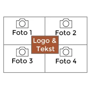 4 foto's per foto