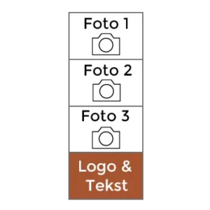 3 foto's met logo onderin